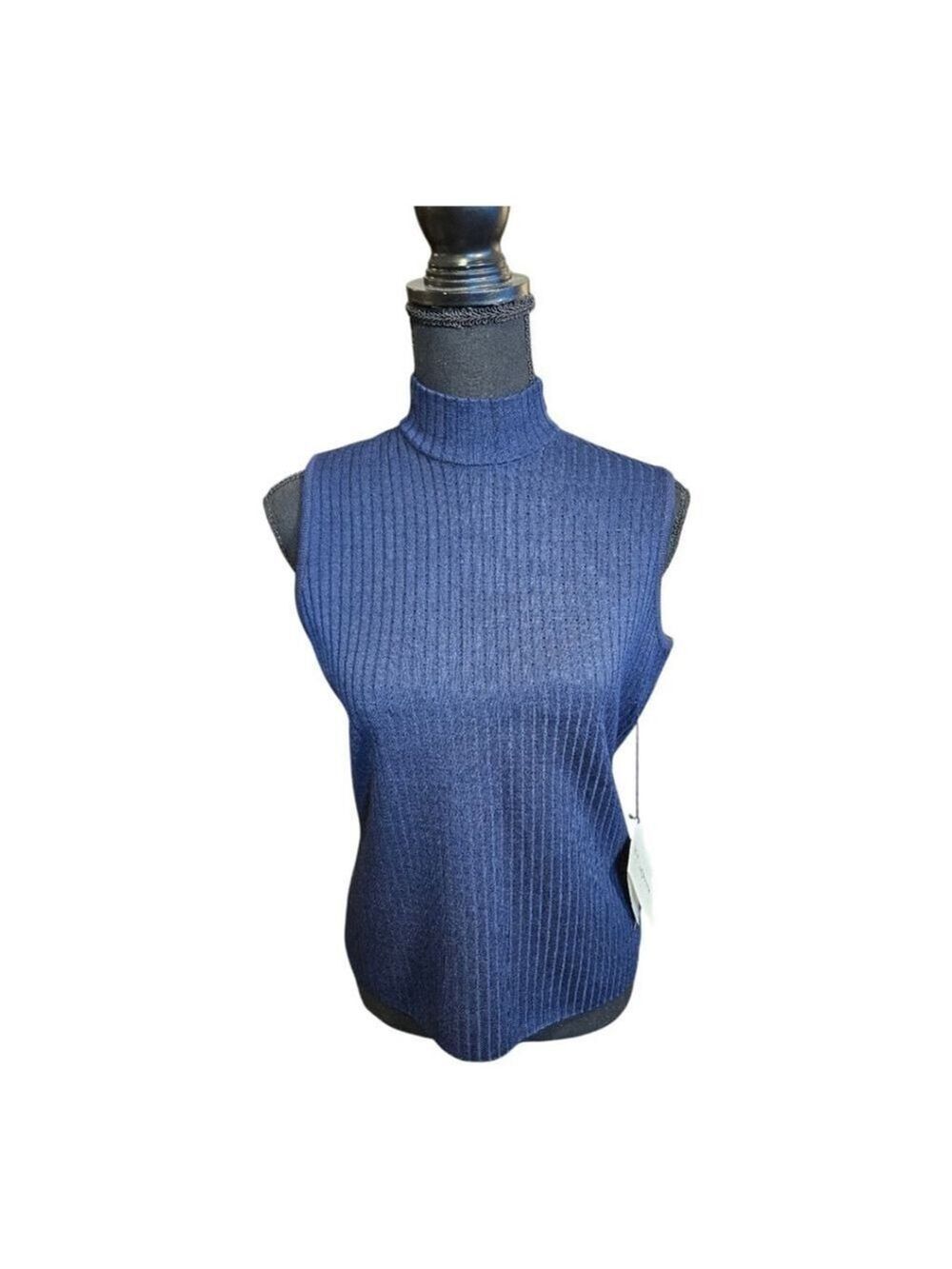St. John Knit Top, Size S, Navy - Picture 4 of 14